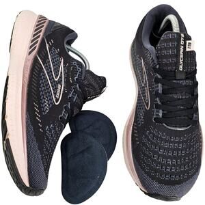 Brooks Glycerin GTS 19 Black Metallic Ombre Womens 12 Medium B Running Shoes
